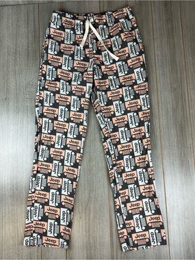JEDCO Jeep Pajama Pants Mens S Lounge Comfort All Over Print